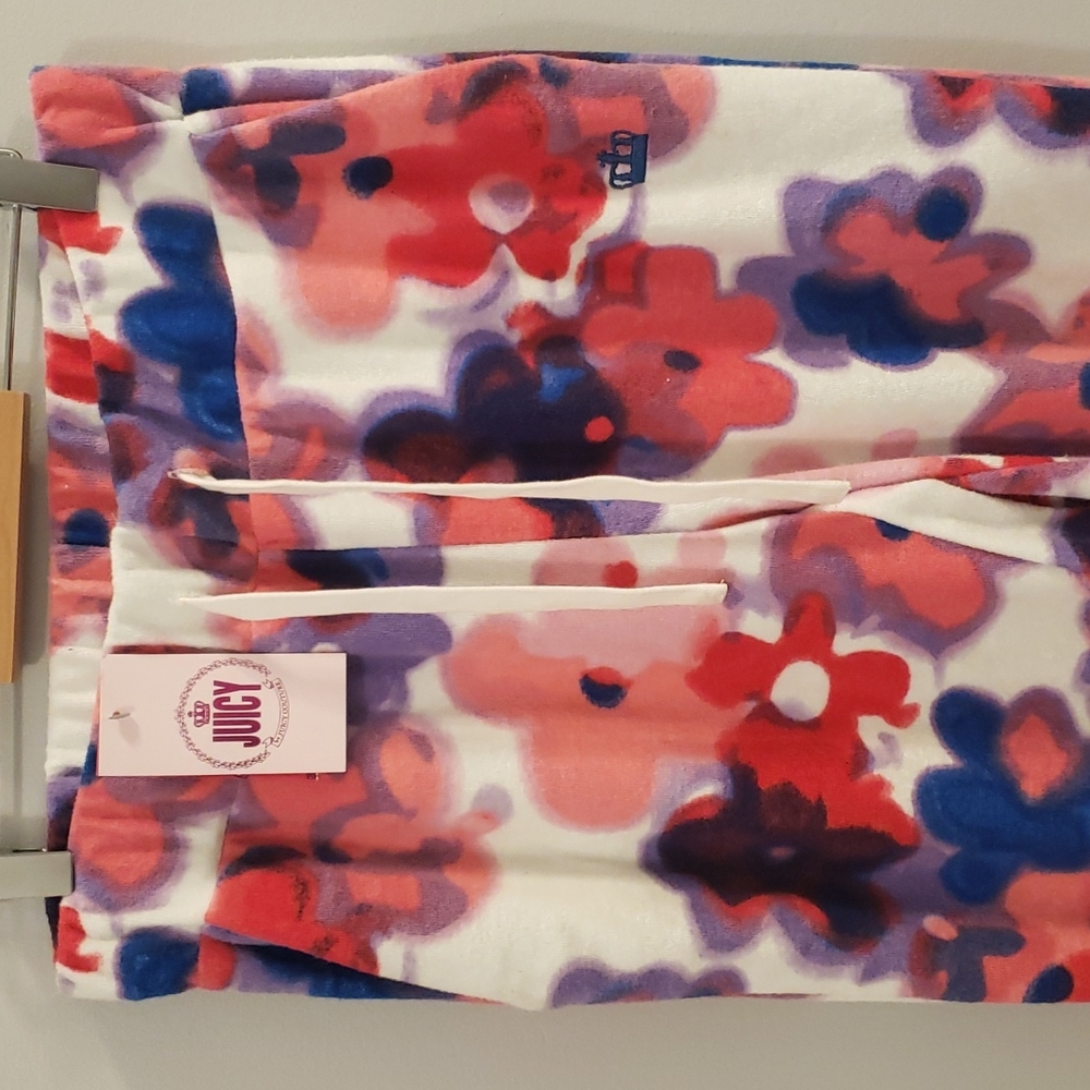 NWT Juicy by Juicy Couture Floral Terry Sweatpants Sz S